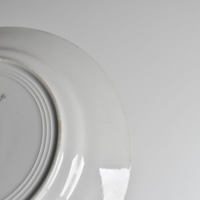 Antique dessert plate, Saint-Amand Denise