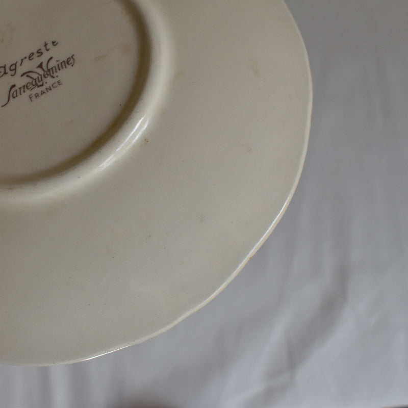 Vintage Cup & Saucer Digoin & Sarreguemines Agreste