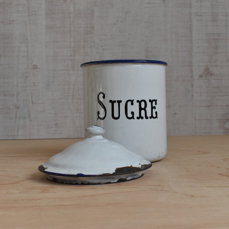 Vintage enamel storage containers - 5 pieces