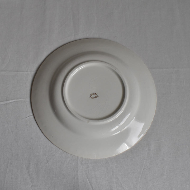 Vintage Dessert Plate Gien Tulipes H