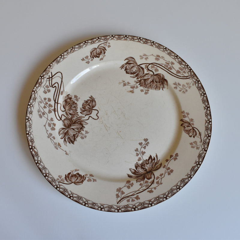 Antique Plate Sarreguemines Royat