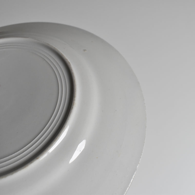 Antique dessert plate, Saint-Amand Denise