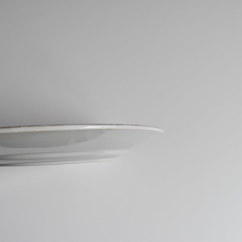 Antique dessert plate, Saint-Amand Denise