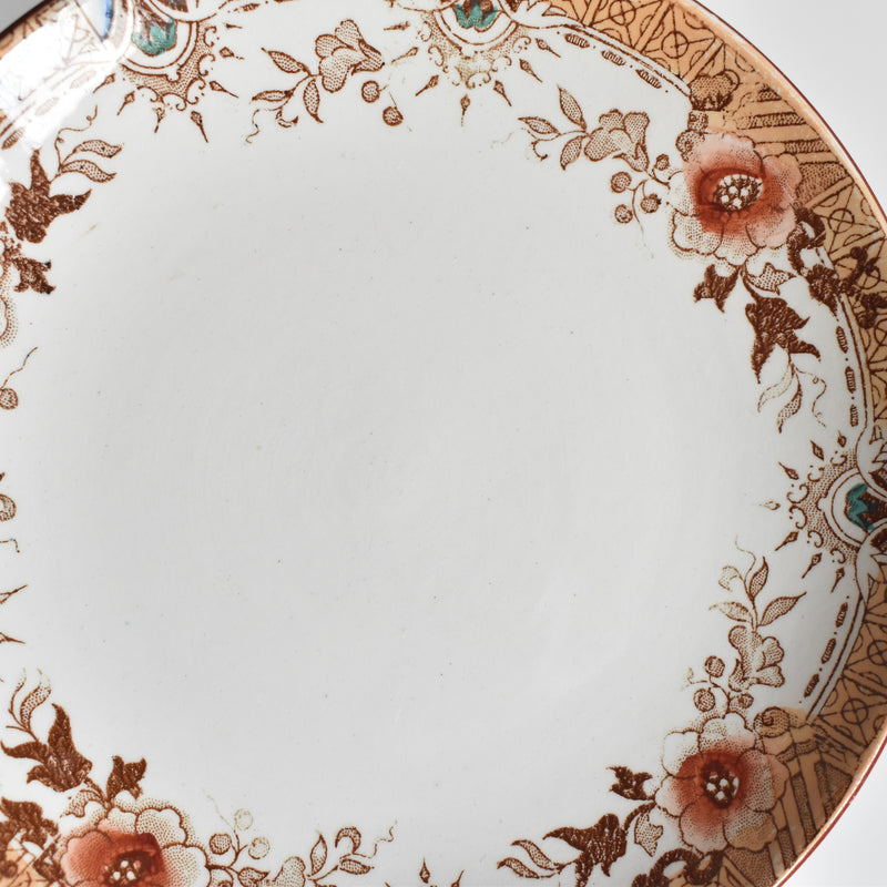 Antique Cup & Saucer Sarreguemines Kyoto A