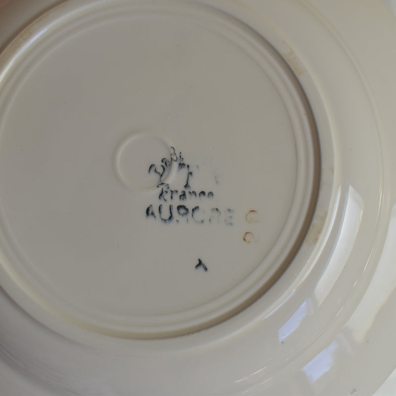 Antique deep dish Badonviller Aurore C