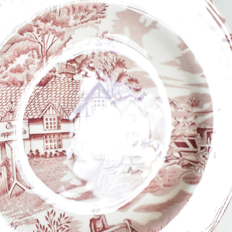Vintage Deep Plate, English Style, Rouge A