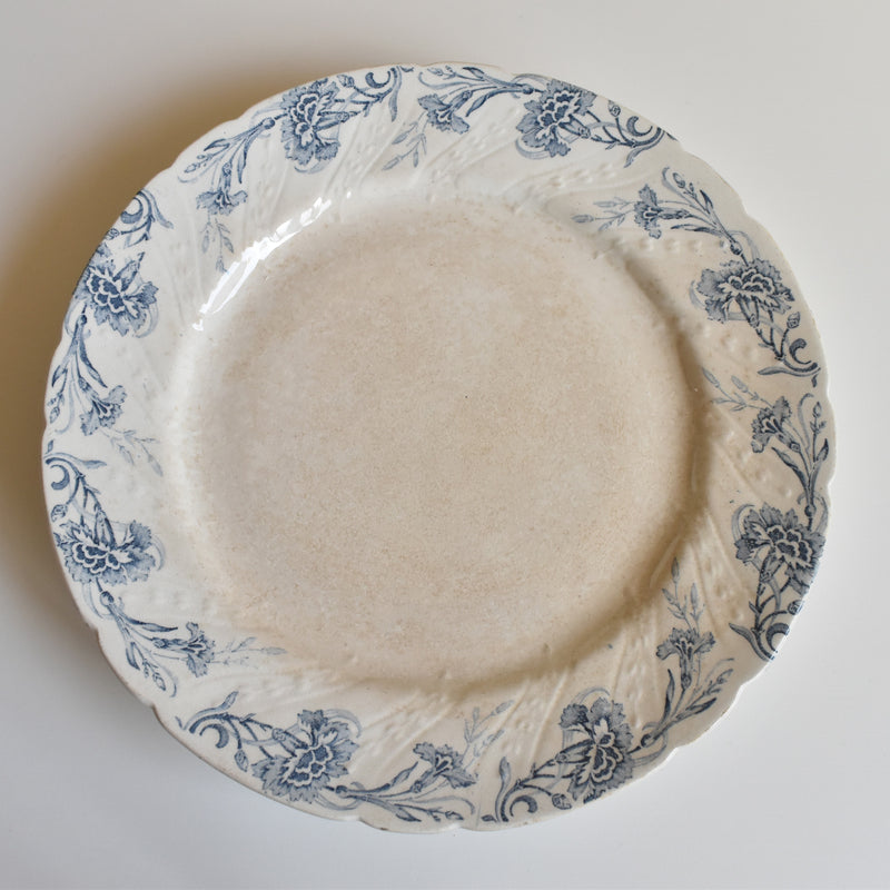 Antique Footed Plate KG Lunéville Kléber