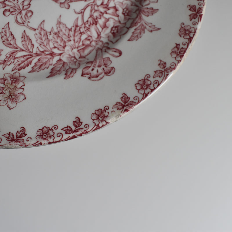 Antique dessert plate, Saint-Amand Denise