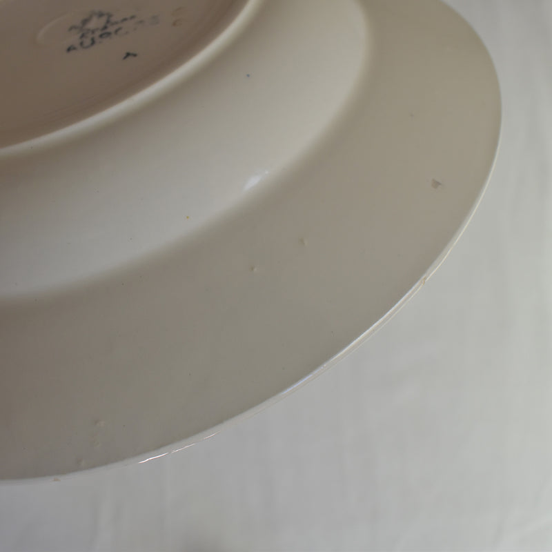 Antique deep dish Badonviller Aurore C