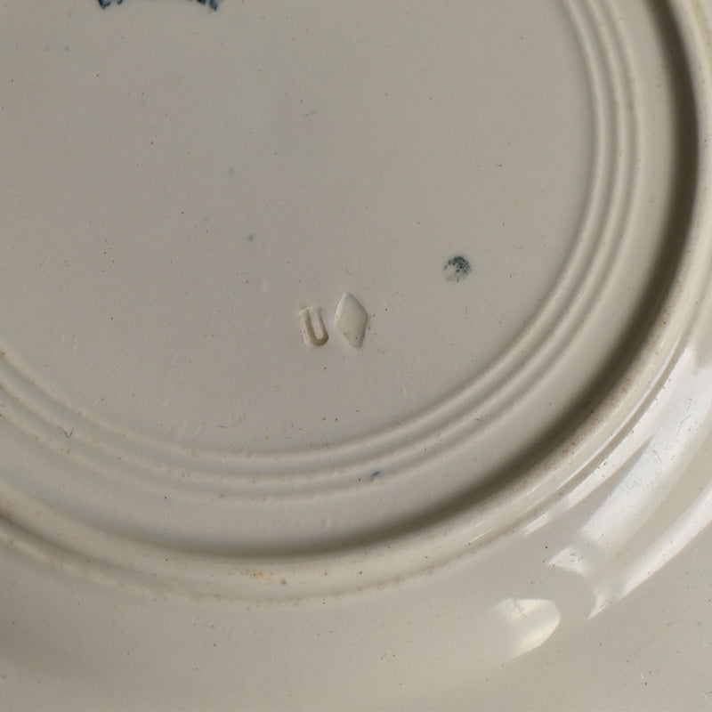 Antique Plate - Lunéville Fontainebleau Blue