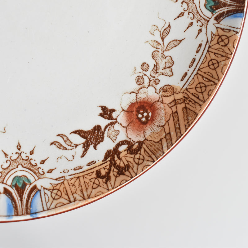 Antique Cup & Saucer Sarreguemines Kyoto A
