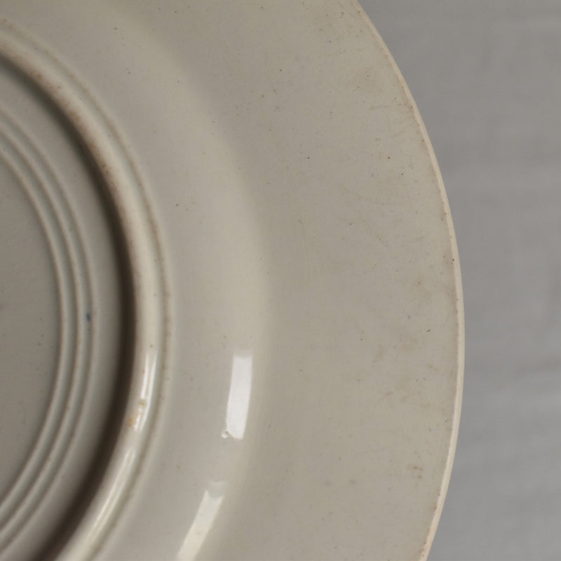 Antique Plate - Lunéville Fontainebleau Blue