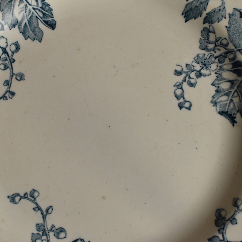 Antique Plate - Lunéville Fontainebleau Blue