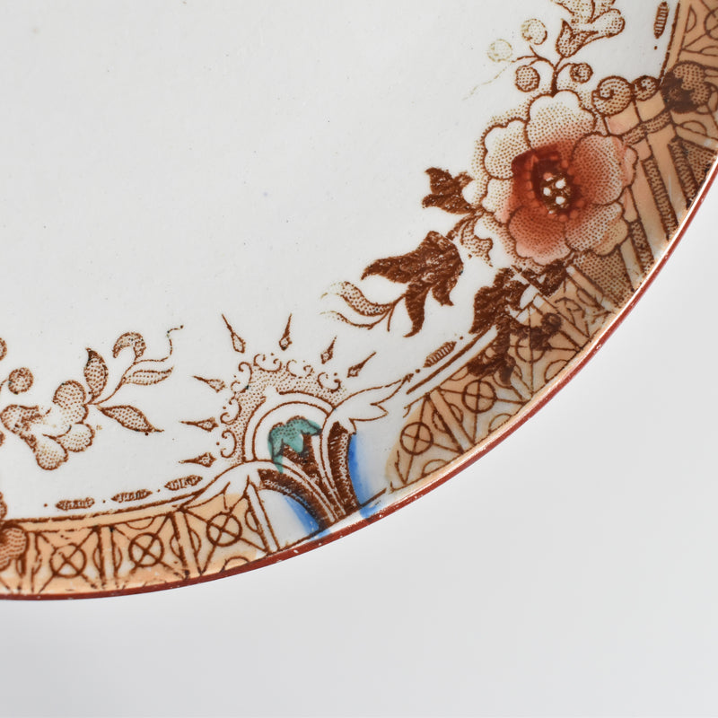 Antique Cup & Saucer Sarreguemines Kyoto A