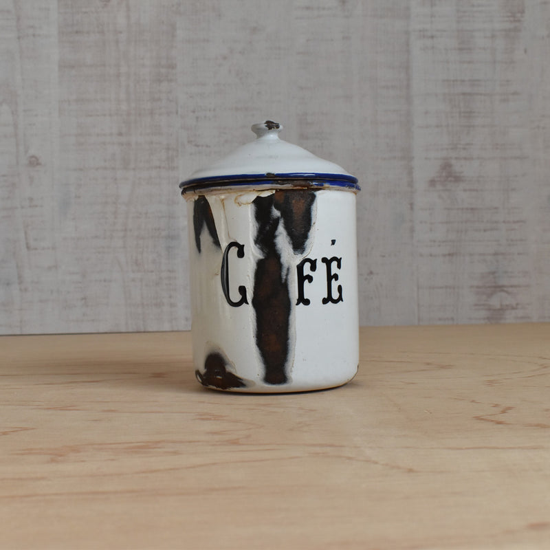 Vintage enamel storage containers - 5 pieces
