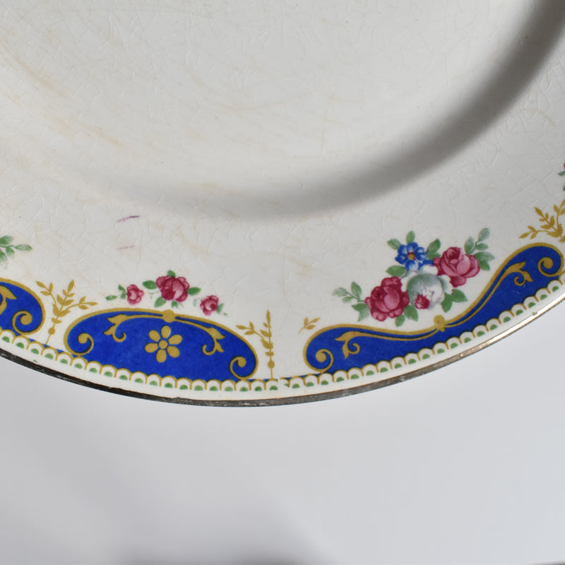 Vintage Plate, Moulin des Loups, Rose E