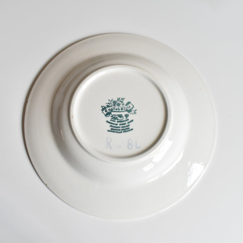 Vintage Deep Plate English Style Rouge B