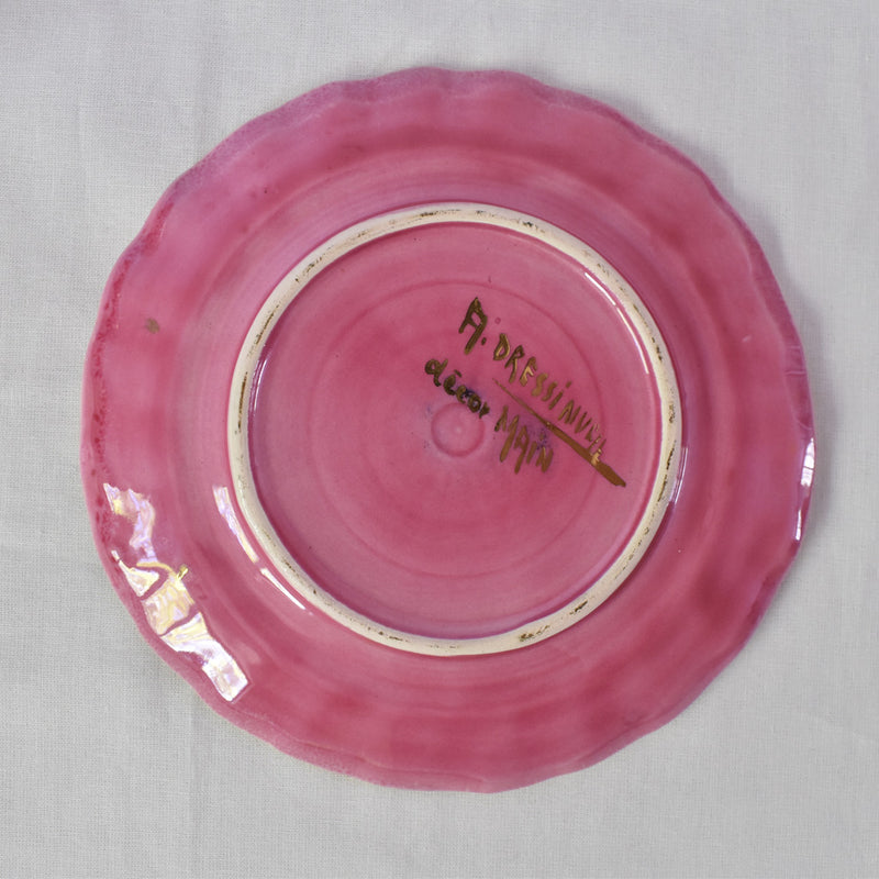 ア.ドラサンヴァル　A.Dressinval 　チョコレートカップ ＆ソーサー　ピンク　C