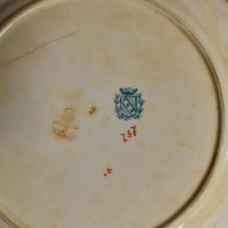 Antique Dessert Plate Sarreguemines Minton