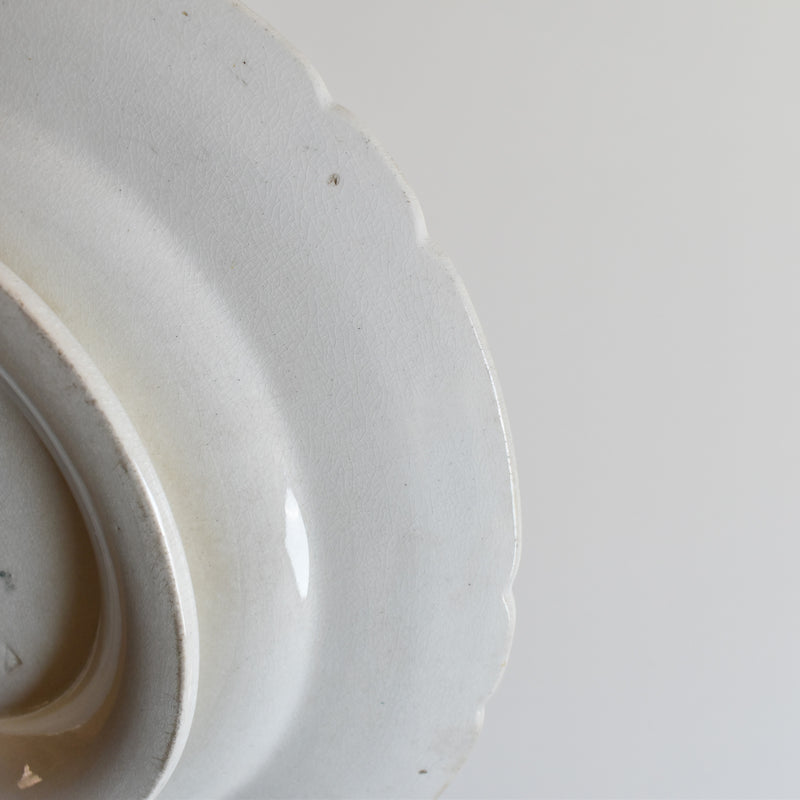 Antique Footed Plate KG Lunéville Kléber