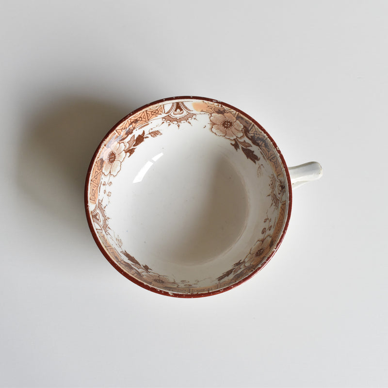 Antique Cup & Saucer Sarreguemines Kyoto A