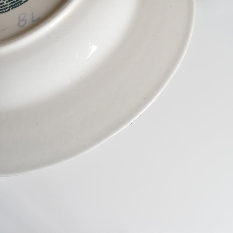 Vintage Deep Plate English Style Rouge B