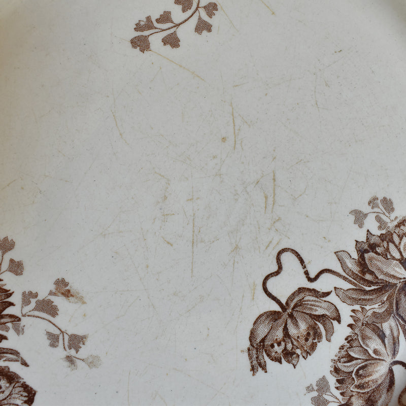 Antique Plate Sarreguemines Royat