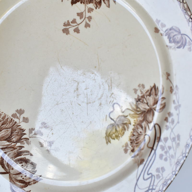 Antique Plate Sarreguemines Royat
