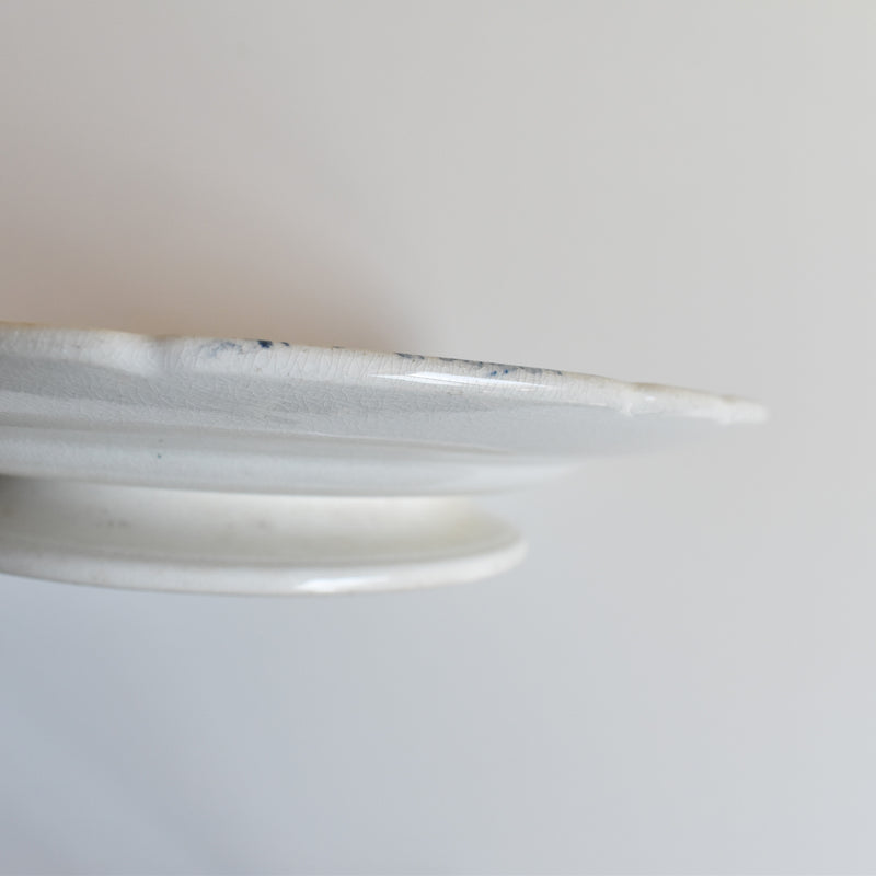 Antique Footed Plate KG Lunéville Kléber