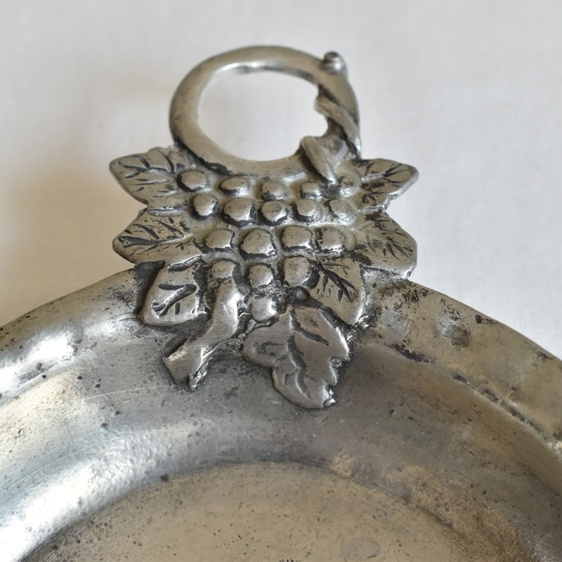 Vintage Pewter Bottle Tray and Cork