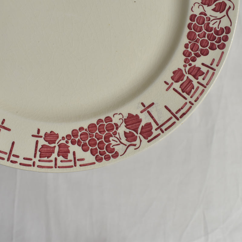 Vintage Plate Moulin des Loups Raisin A
