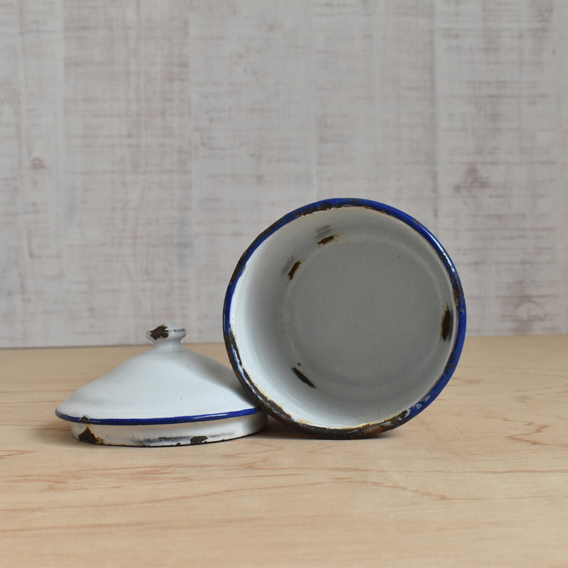Vintage enamel storage containers - 5 pieces