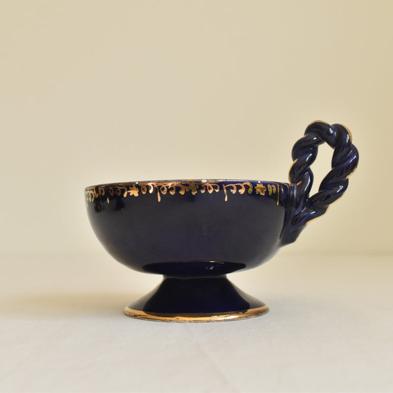 ア.ドラサンヴァル A.Dressinval チョコレートカップ ダークブルー A