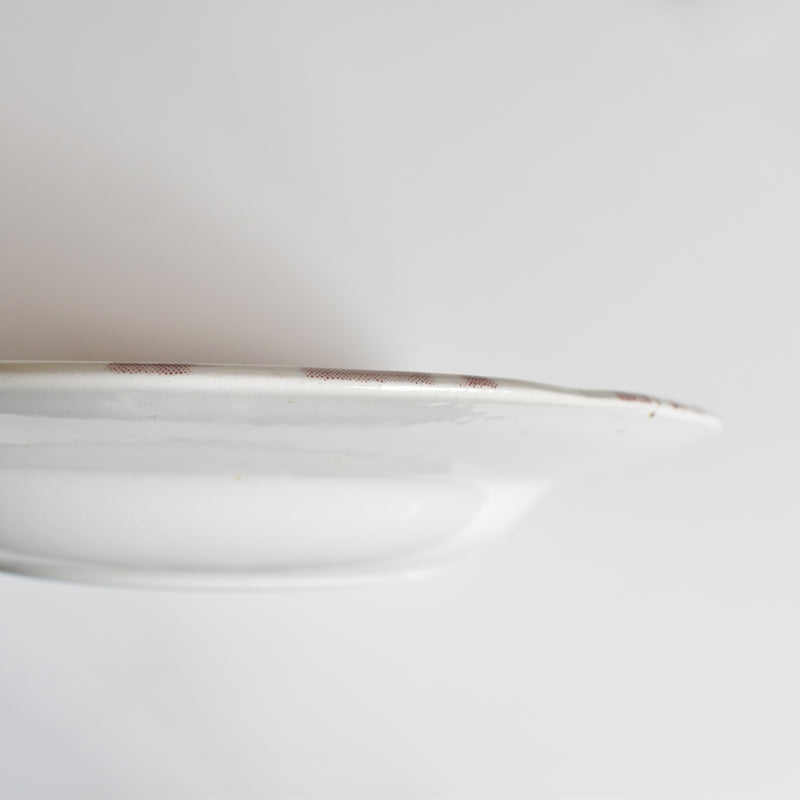 Vintage Deep Plate English Style Rouge B