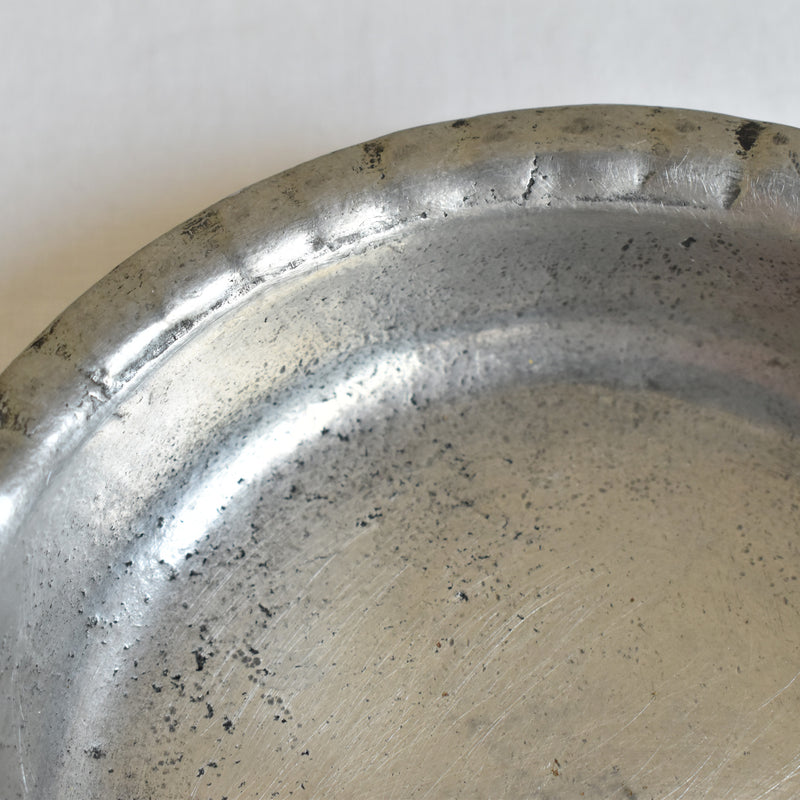 Vintage Pewter Bottle Tray and Cork