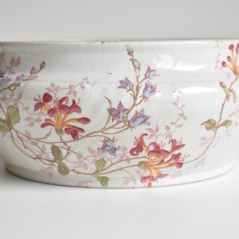 Antique Soup Tureen Luneville Chevrefeuilles