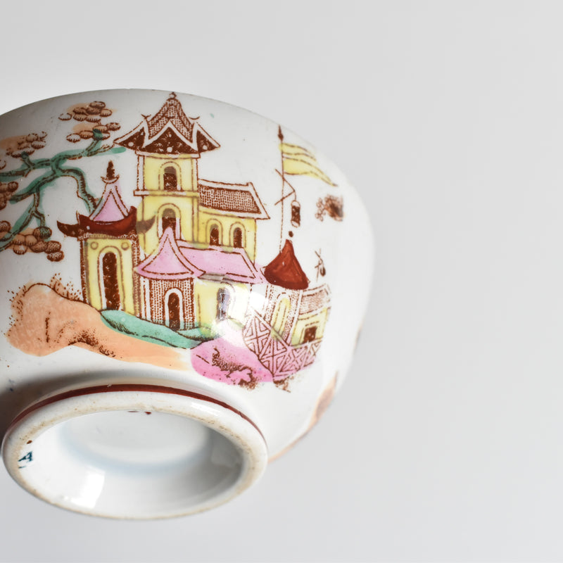 Antique Cup & Saucer Sarreguemines Kyoto A
