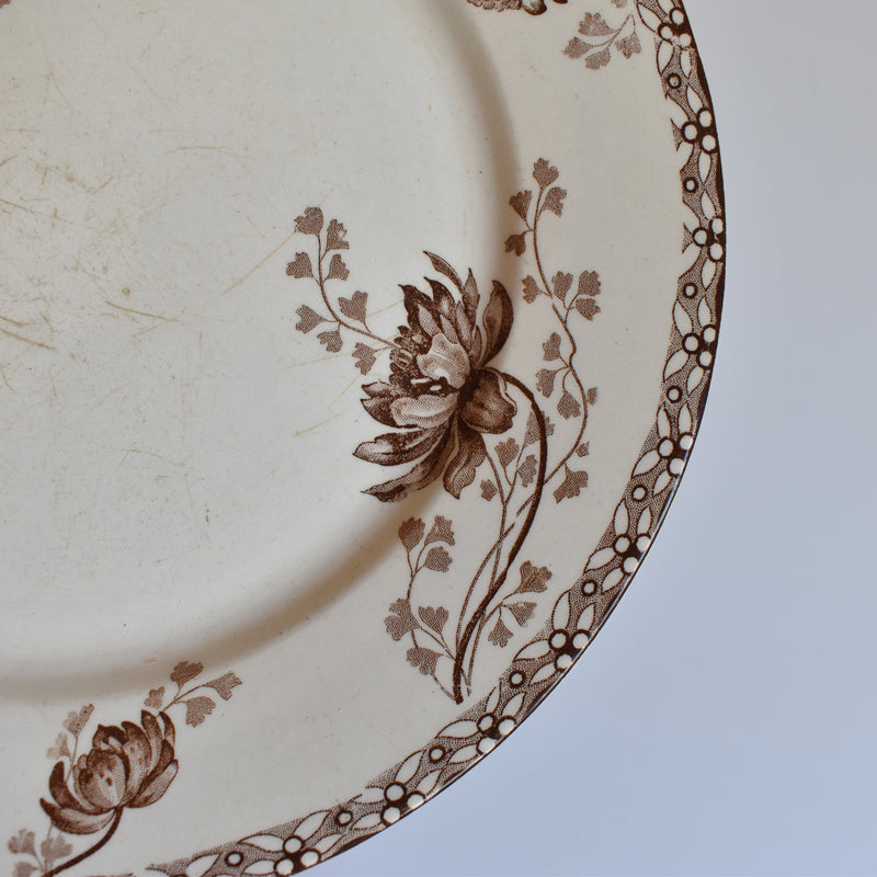Antique Plate Sarreguemines Royat