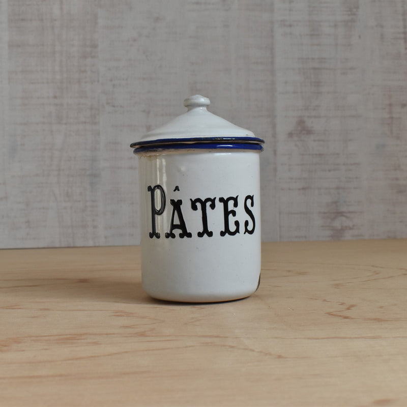 Vintage enamel storage containers - 5 pieces