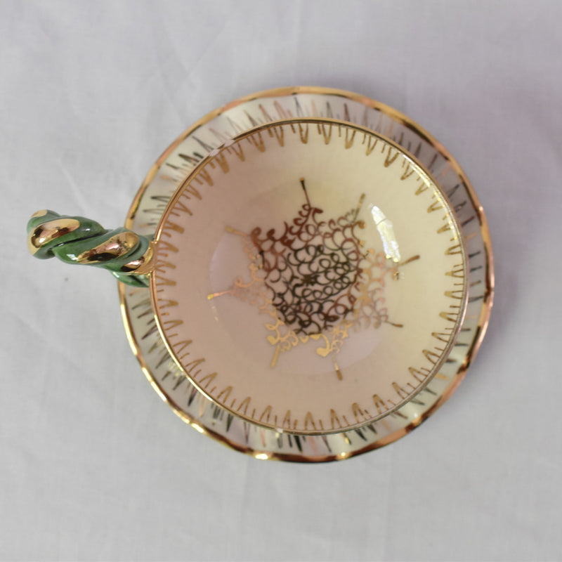 ア.ドラサンヴァル A.Dressinval チョコレートカップ＆ソーサー グリーン