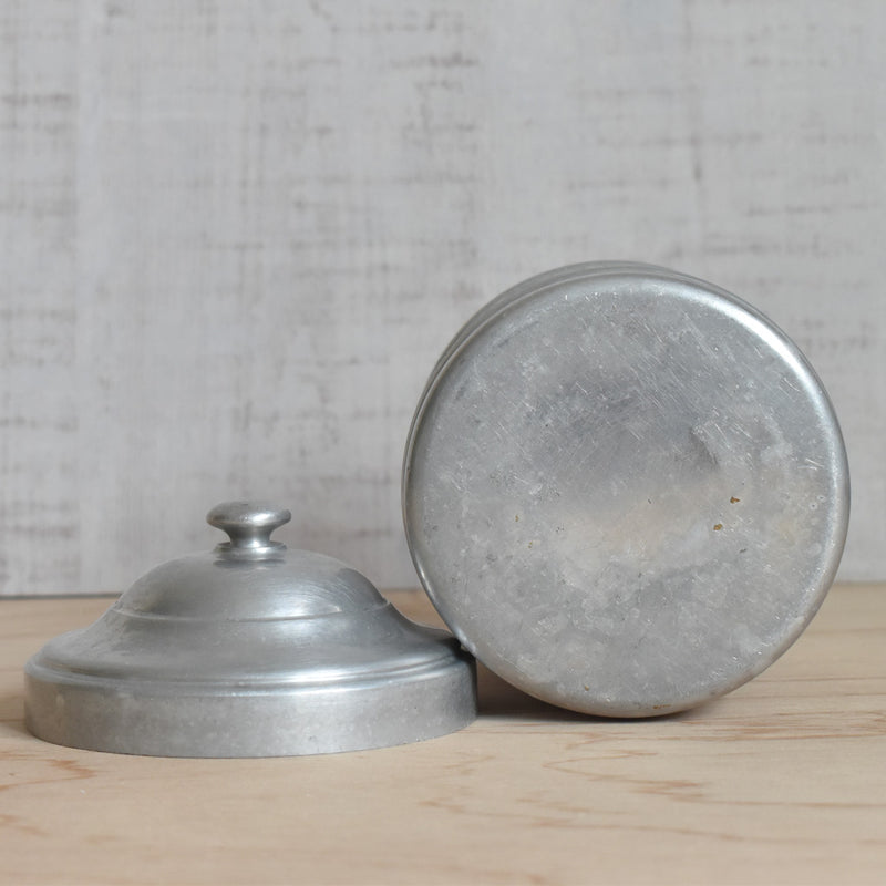 ヴィンテージ　アルミ保存容器　Café