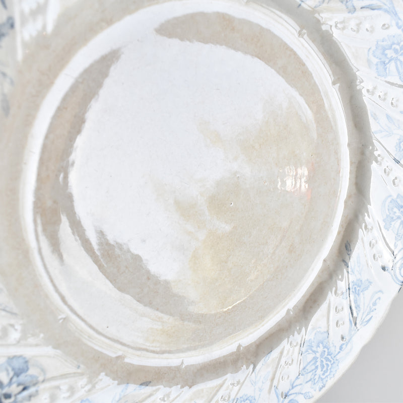 Antique Footed Plate KG Lunéville Kléber