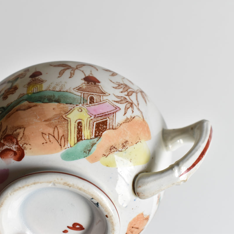 Antique Cup & Saucer Sarreguemines Kyoto A