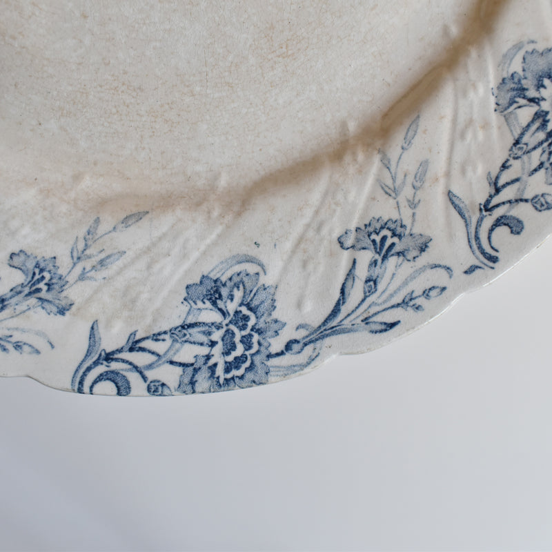Antique Footed Plate KG Lunéville Kléber