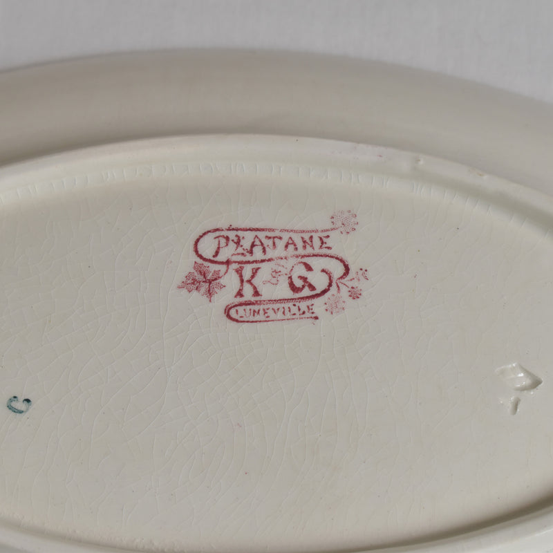 Antique Raviere K&G Luneville Platane A