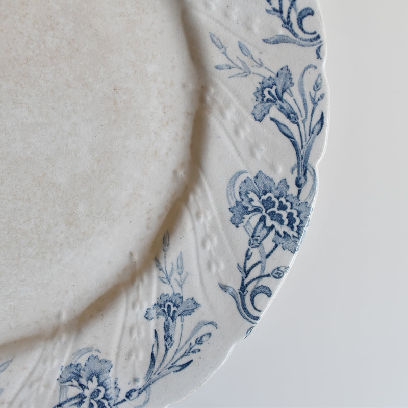 Antique Footed Plate KG Lunéville Kléber
