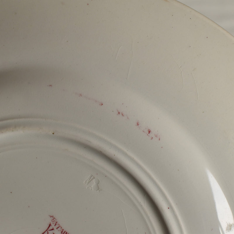 Antique Plate Lunéville Fontainebleau E