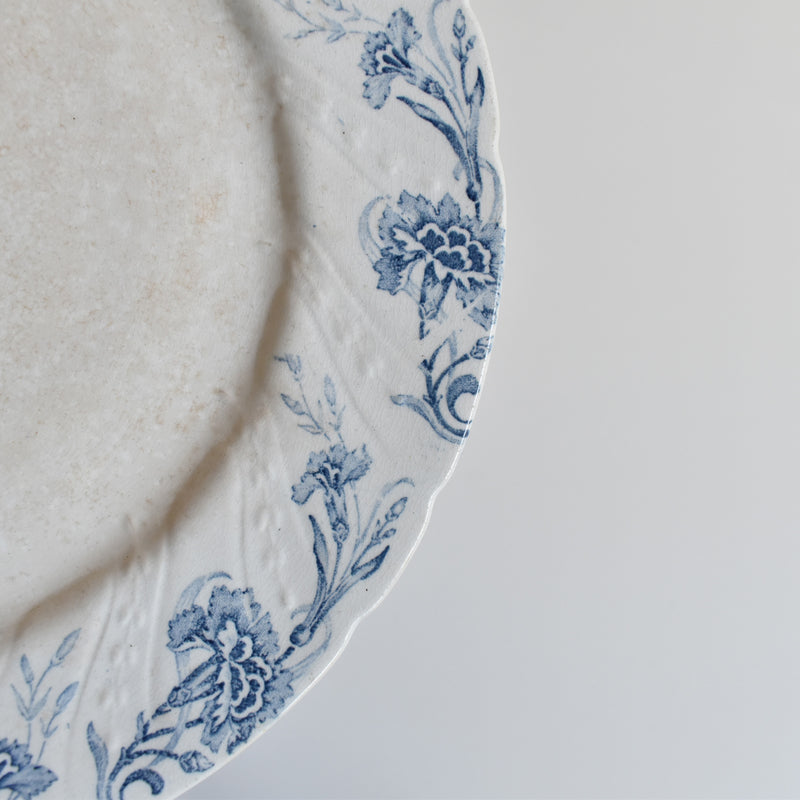 Antique Footed Plate KG Lunéville Kléber