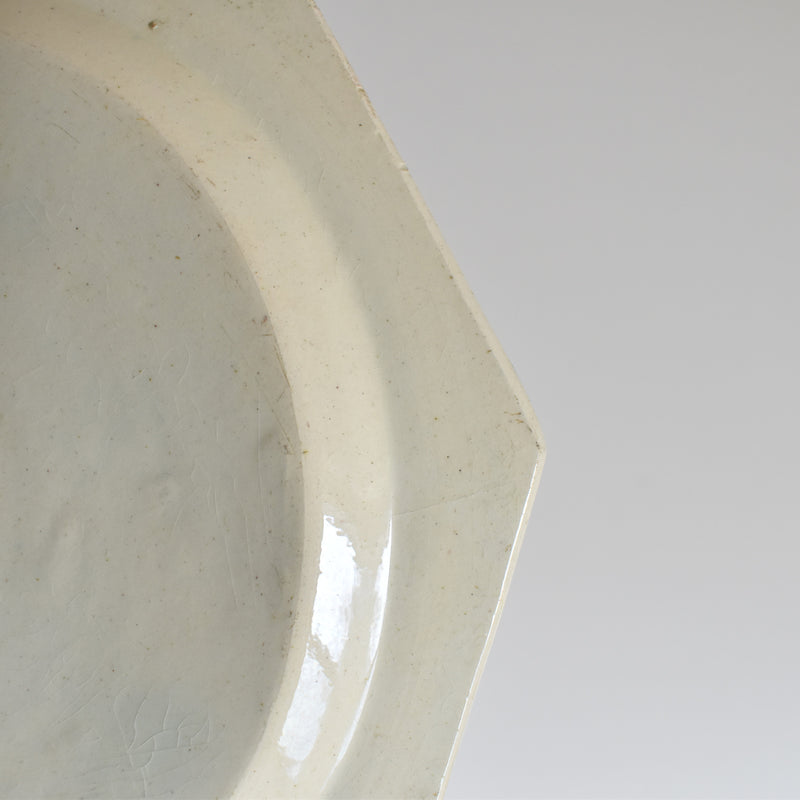 Antique Octagonal Plate, Liseret Vert A