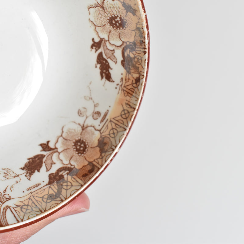 Antique Cup & Saucer Sarreguemines Kyoto A